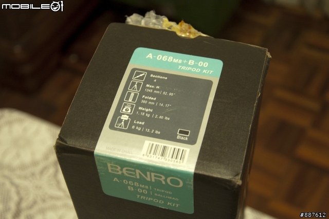 [開箱+簡單測試]物美價廉的旅遊腳架 百諾 Benro A-068+B-00 球形雲台