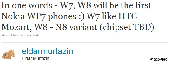 [外電消息] 傳W7與W8將是Nokia首批WP7手機