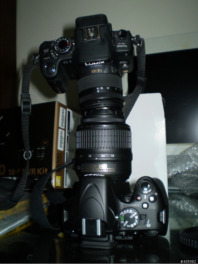 [開箱]Nikon D5100 (附上與Panasonic G1 機身與鏡頭尺寸比較)
