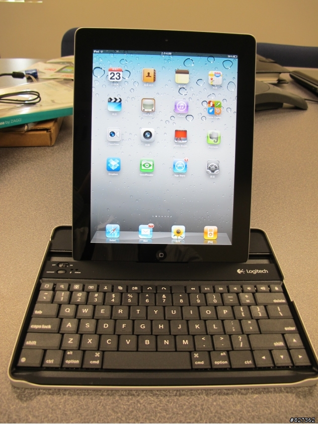 Logitech iPad2 Keyboard case by ZAGG 預購首發開箱 ~記者於美國第一手連線
