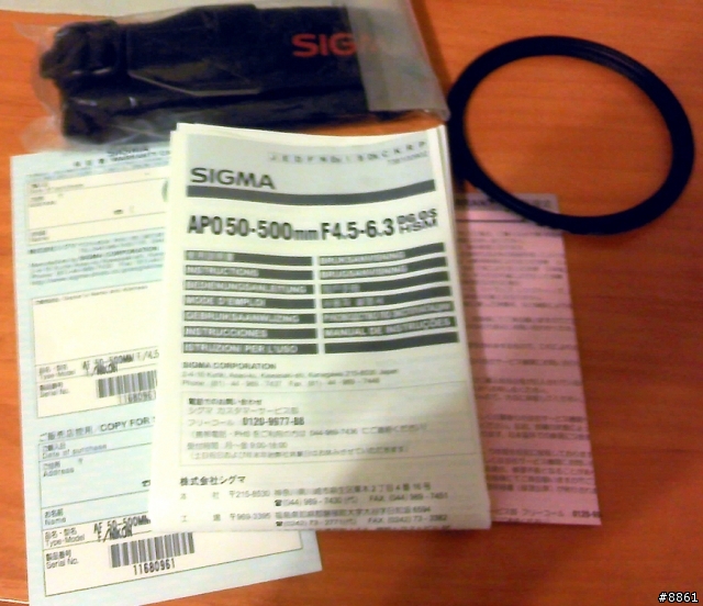 Sigma APO 50-500mm F4.5-6.3 DG OS HSM 開箱 + 照片測試