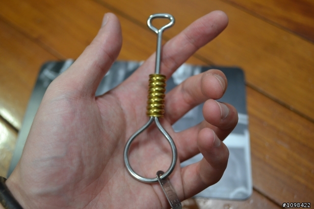 JEFF DECKER stainless x brass key chain