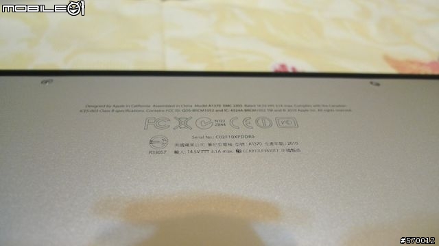 開箱：Macbook air 11" 4G SSD 128G 圖多