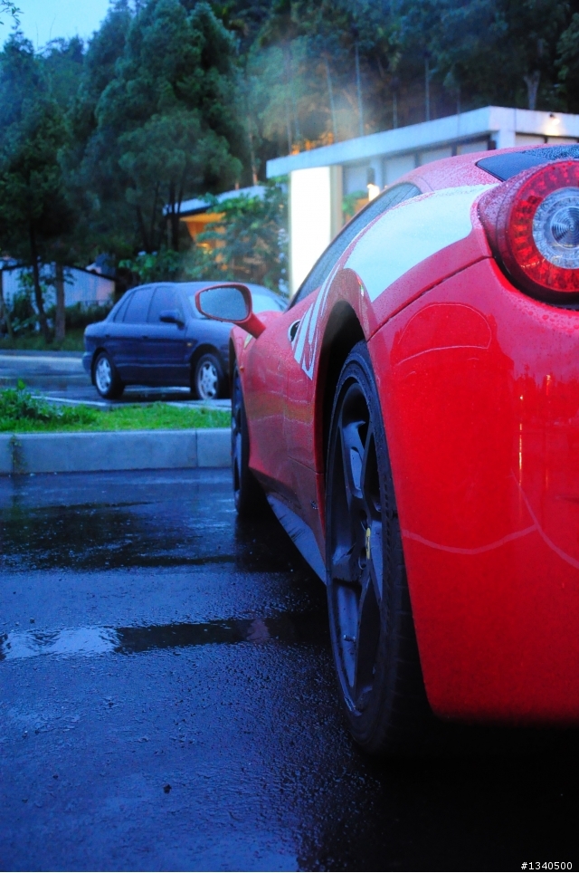 今天無聊跑到日月潭 再停車場看到的馬