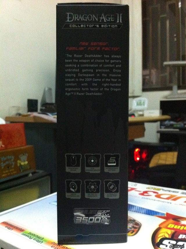 [小開箱]Razer DeathAdder 奎蛇 闇龍紀元2典藏版 & steelseries魔獸世界:死亡之翼滑鼠墊 (補使用中的圖)