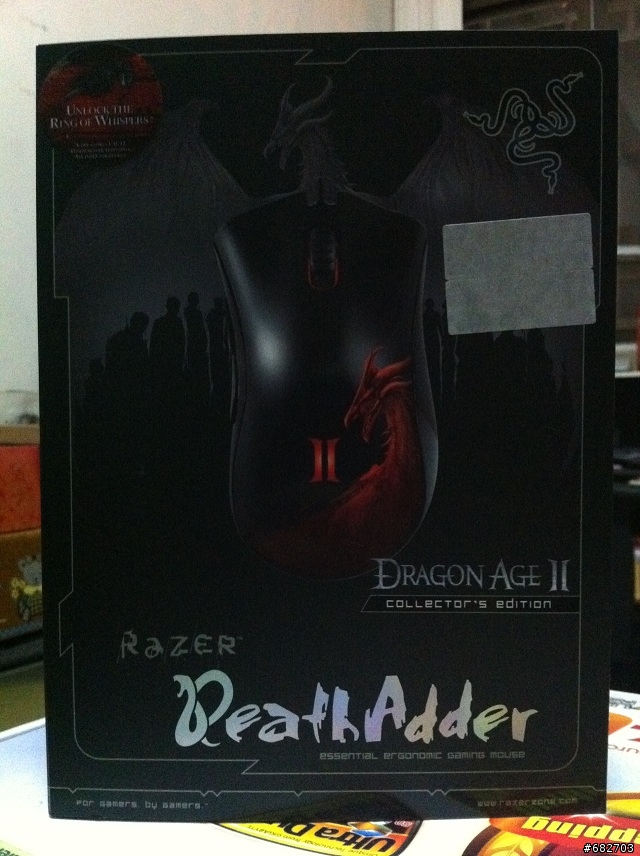 [小開箱]Razer DeathAdder 奎蛇 闇龍紀元2典藏版 & steelseries魔獸世界:死亡之翼滑鼠墊 (補使用中的圖)