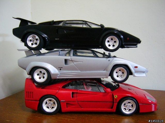 <胖牛VS瘦牛>  Lamborghini countach (TAMIYA 1/24)