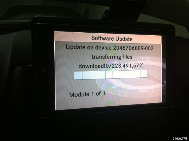 W204 COMAND 7吋大螢幕軟體升級問題!!