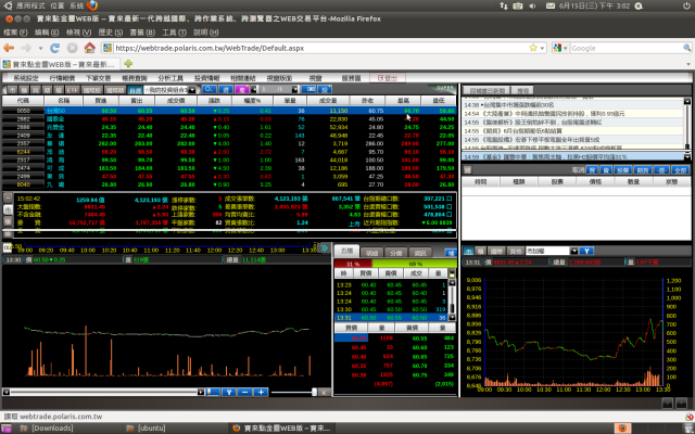 Ubuntu作業系統可以執行點金靈web版囉