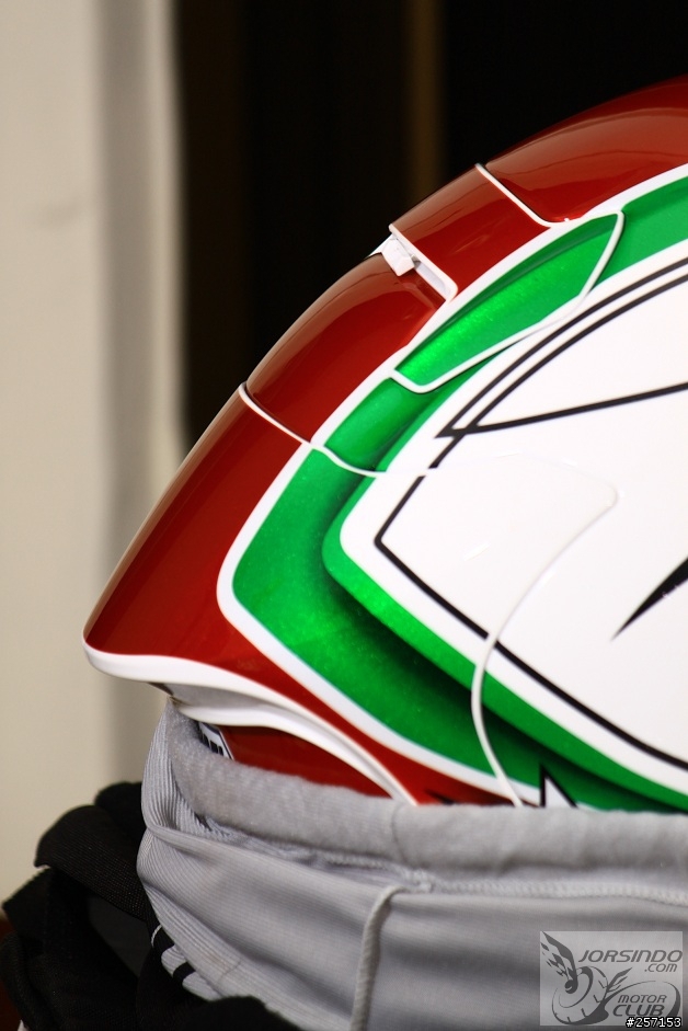 頂級 SHOEI X-12 STREAMLINER 選手帽 意大利紅白綠配色