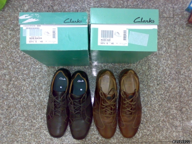 (不專業開箱)一次2雙英國皇室愛用品牌--Clarks----Clarks active rush air及mob raeer
