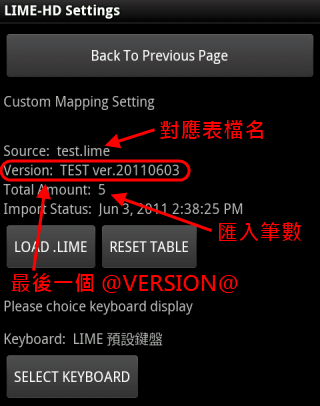 [分享] LIME / LIME-HD 輸入法對應表格式介紹