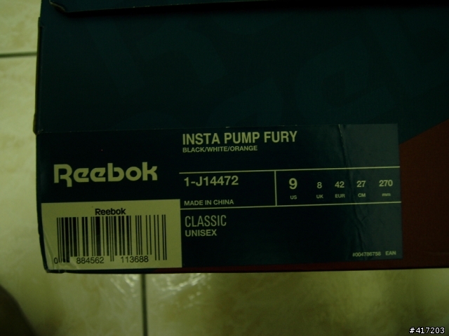 REEBOK INSTA PUMP FURY 20週年紀念版 開箱