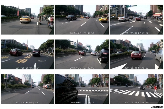 行車記錄 Kodak Playsport Zx3 添加日期時間軌的影片測試