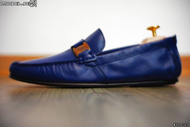 [開車鞋] Ferragamo 藍色小羊鞋