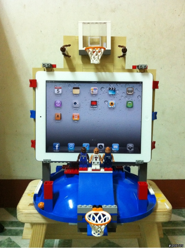 分享我的ipad2樂高積木立架