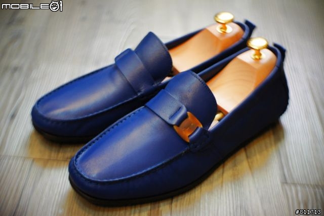 [開車鞋] Ferragamo 藍色小羊鞋