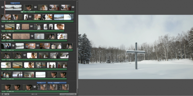 imovie 影片預覽區 為何無法預覽project裡面組好的影片？