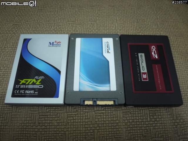 三款市售60G低容量SATA3介面SSD測試兼PK