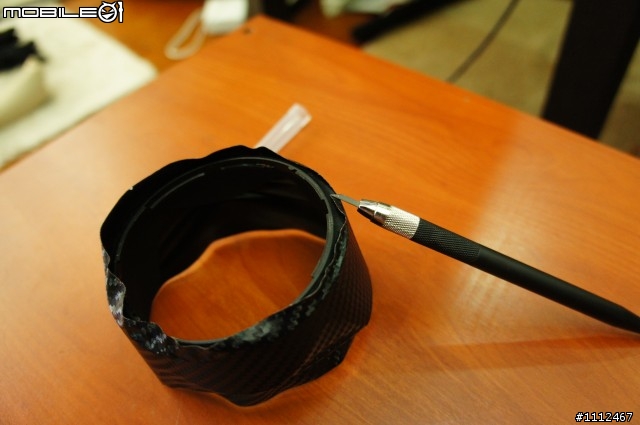 (更新)手工貼"碳纖維貼紙"遮光罩加工法