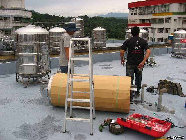 『新家開箱』耗電量低的上群熱泵熱水器安裝～圖多