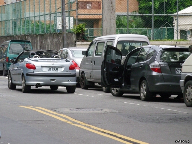 囂張車主~以為馬路是自己開的...直接停放路中央