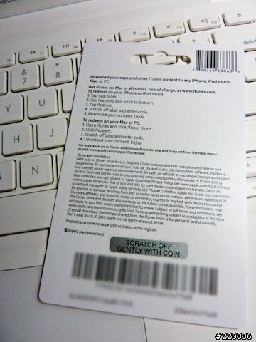 [分享] 第一次擁有iTunes Gift Card