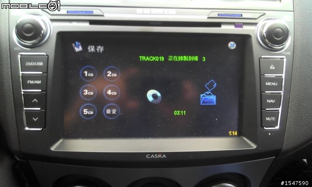 新馬三專用8"全觸控DVD主機開箱~~