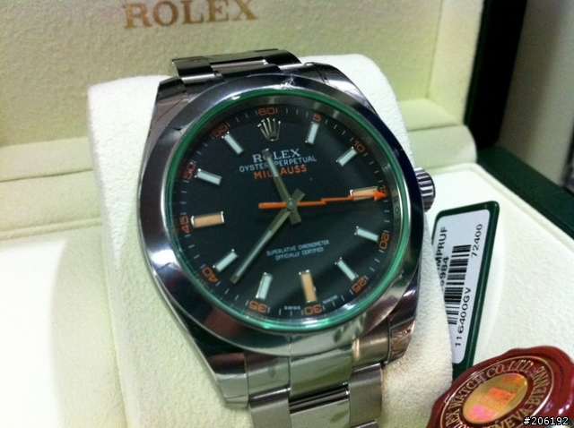 【開箱】Rolex  116400GV 綠玻璃 (圖多)