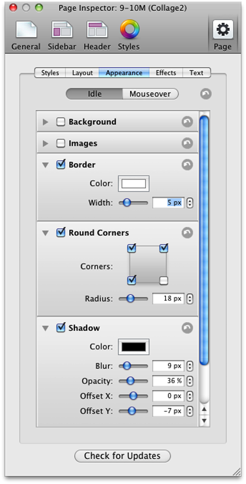 網站相簿軟件 Rapidweaver addons: Collage2 簡單教學