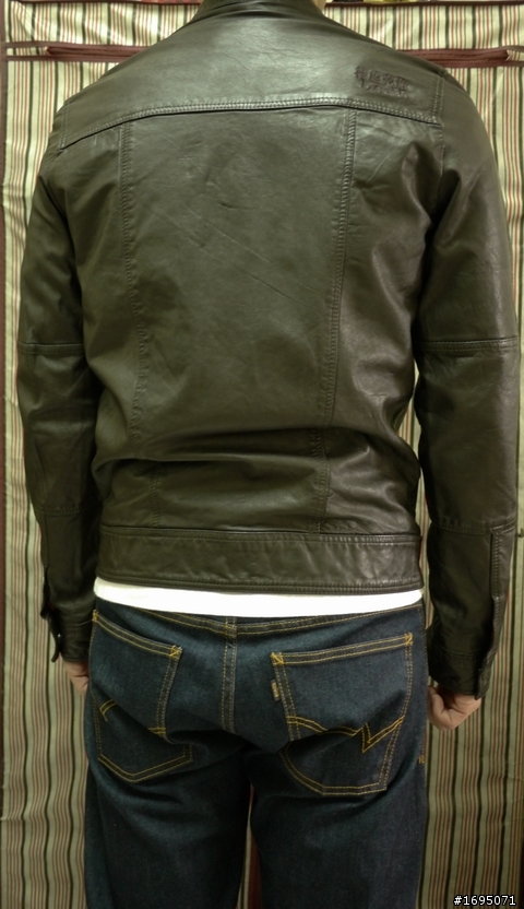 Superdry Basic Biker Leather Jacket~ 咖啡S開箱