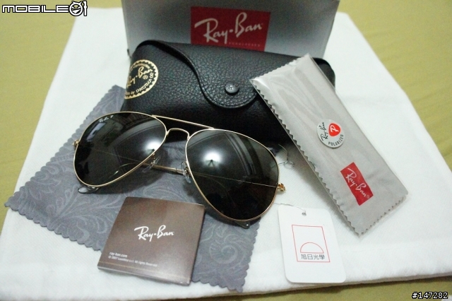 雷朋 RayBan RB3025 001/58 3P金框偏光款開箱文