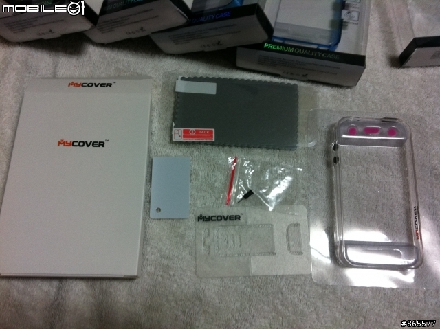 [ 分享 ] 小黑換新衣 Mycover iPhone 4 超薄 透明邊框 保護殼
