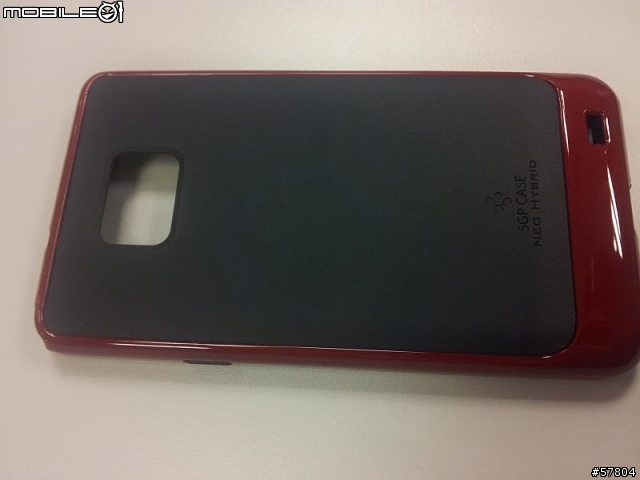 [開箱] i9100 JACKLYN韓國耐摔皮套 + SGP NEO HYBRID黑紅色軟硬殼