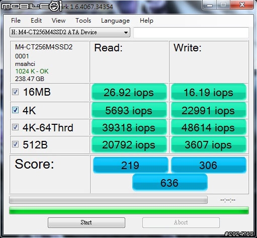 [測試] Crucial M4 256GB 效能實測