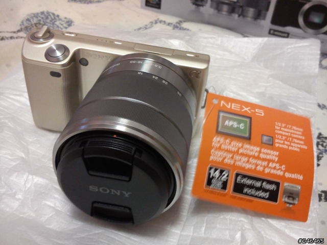 在Y購買的NEX-5D金色版