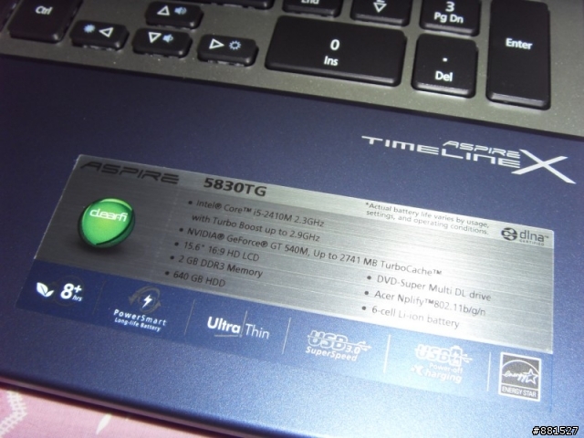 輕薄的視覺大享受-acer 5830TG開箱