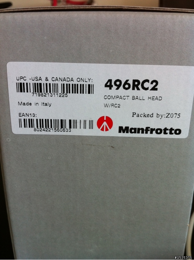 【簡易開箱文】Manfrotto 496 RC2!!!