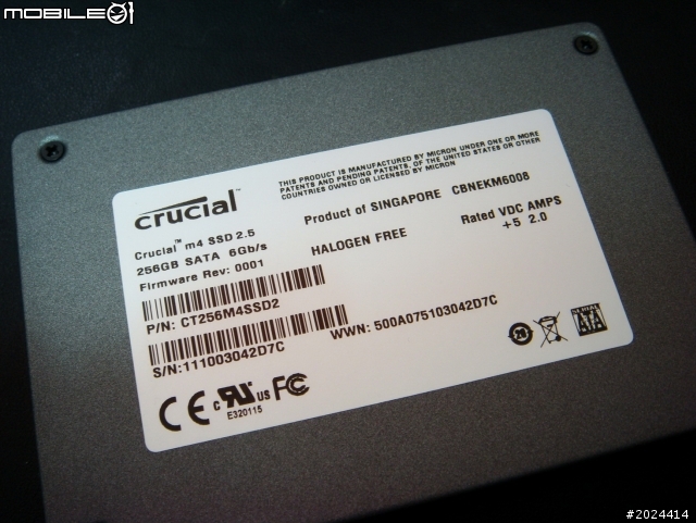 我的完美電腦逸品最後補完計畫 - Micron 美光 Crucial M4 SSD 256GB