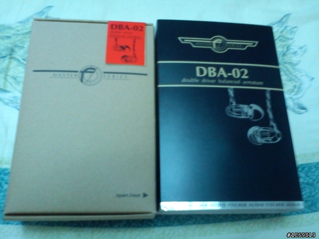 [開箱]第一隻破千耳道 Fischer Audio DBA-02 (低畫素圖片)
