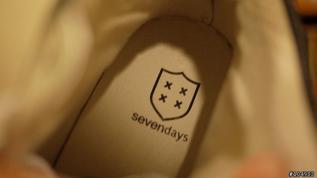 Sevendays藍底銀色高筒休閒鞋