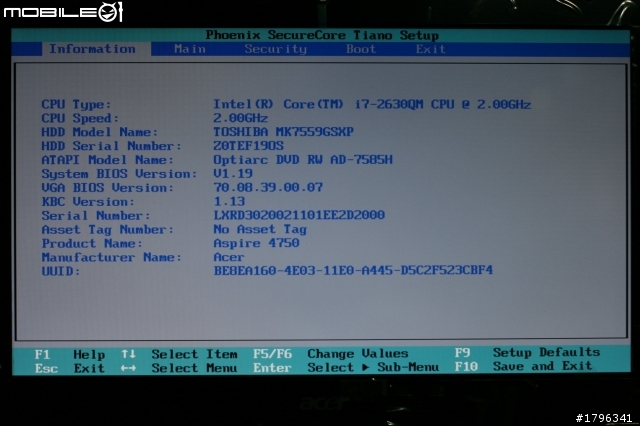 Asprire 4750G-2632G75Mnkk04開箱