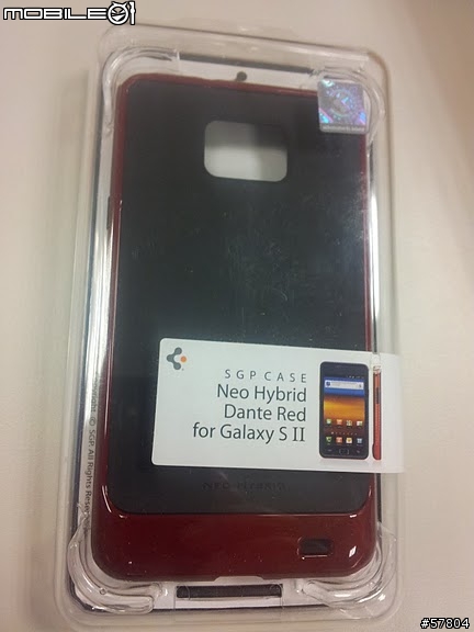 [開箱] i9100 JACKLYN韓國耐摔皮套 + SGP NEO HYBRID黑紅色軟硬殼