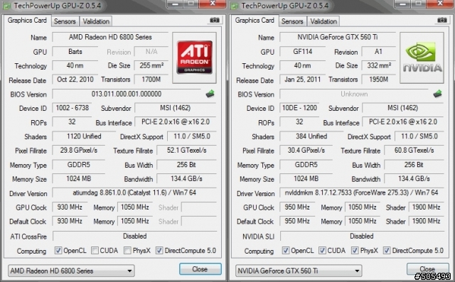 6870HAWK V.S 560ti HAWK簡單測試
