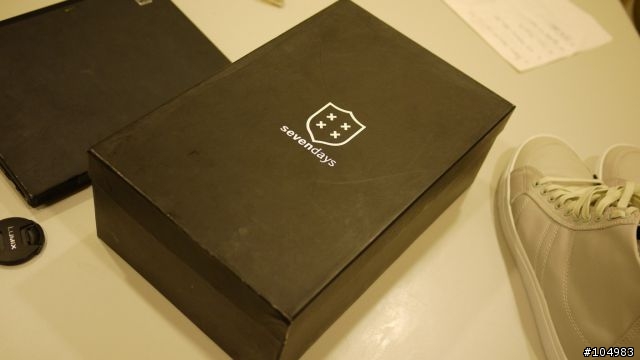 Sevendays藍底銀色高筒休閒鞋