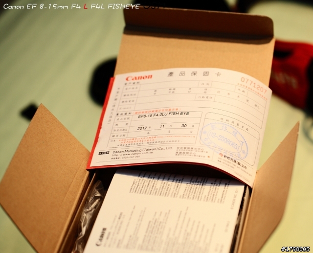 Canon EF 8-15mm F4 L F4L FISHEYE USM 最簡易開箱