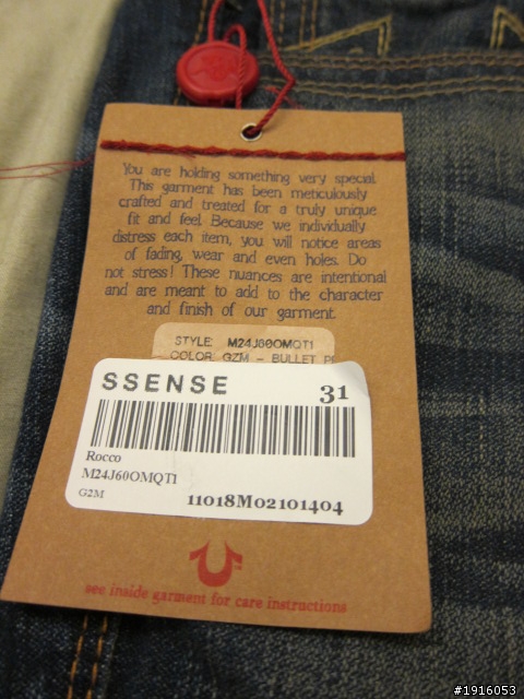 True Religion Rocco Bullet Proof Jeans