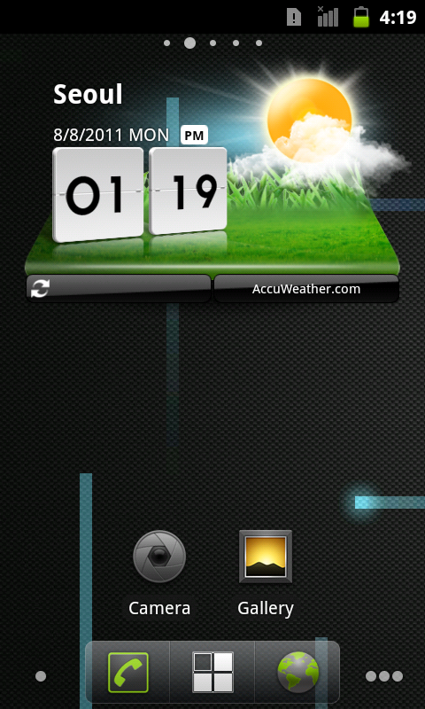 CM7 Nightly Builds 使用LG輸入法+LG天氣 Widget