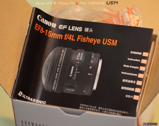 Canon EF 8-15mm F4 L F4L FISHEYE USM 最簡易開箱