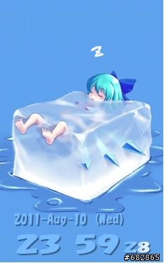 [240*320] [flash動態時計]啤酒+天空氣泡+ 漂流雲等等等附預覽圖喔